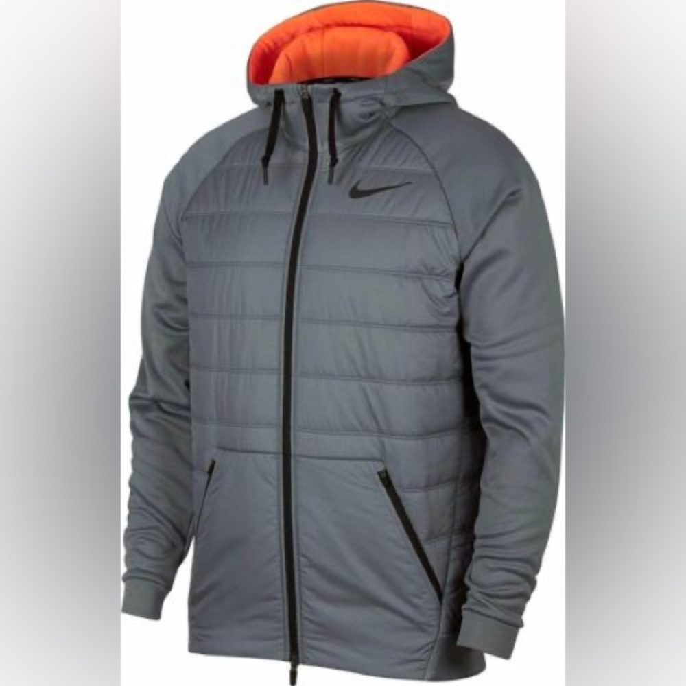 Nike Therma Men's Full Zip Dri Fit Hooded Insulated Jacket